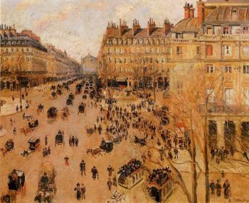 卡米耶 畢沙羅 Place du Theatre Francais 卡米耶 畢沙羅 Place du Theatre Francais